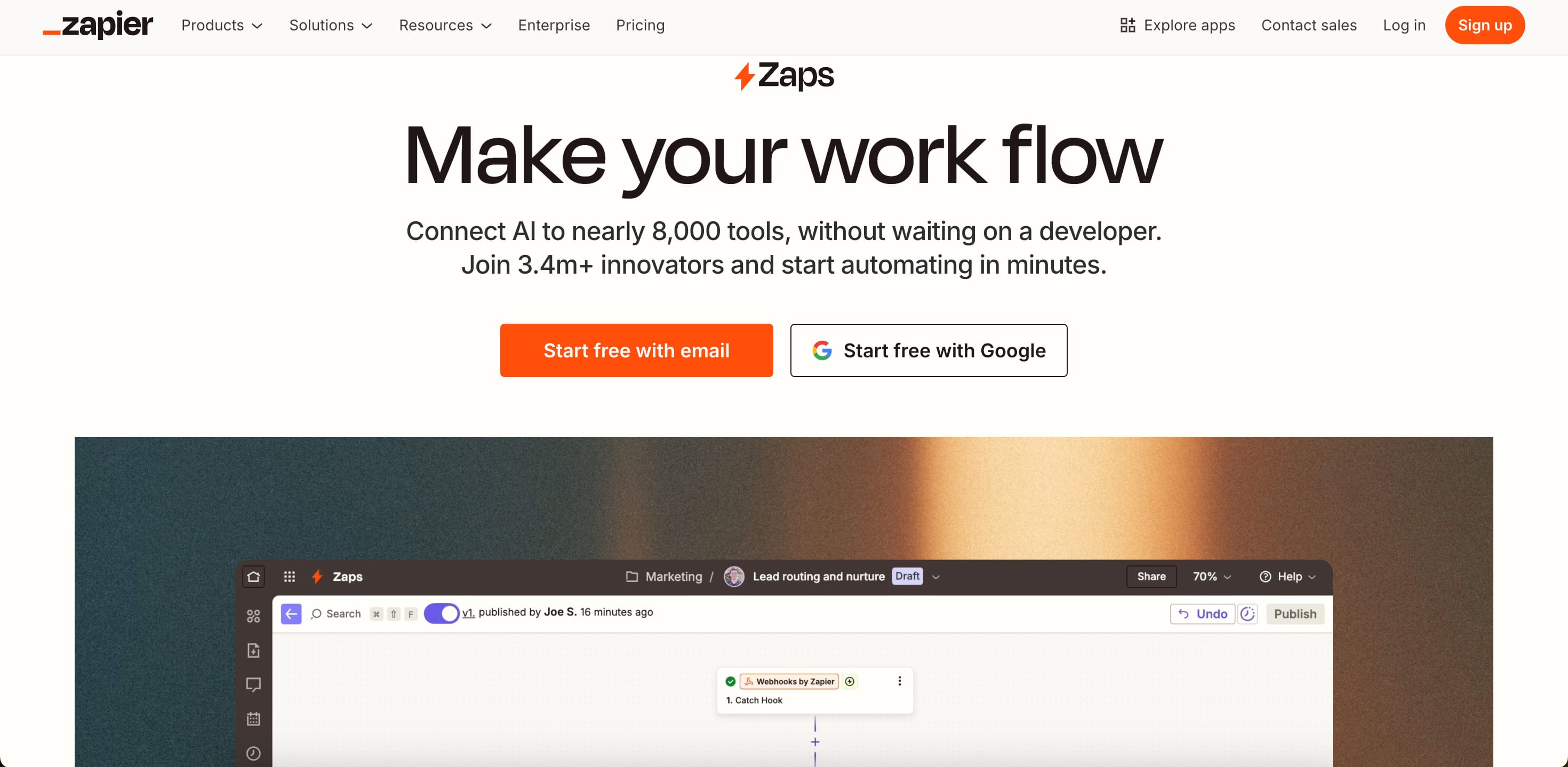  Zapier AI — Prompt-Driven SaaS Orchestration for SMBs and Creators