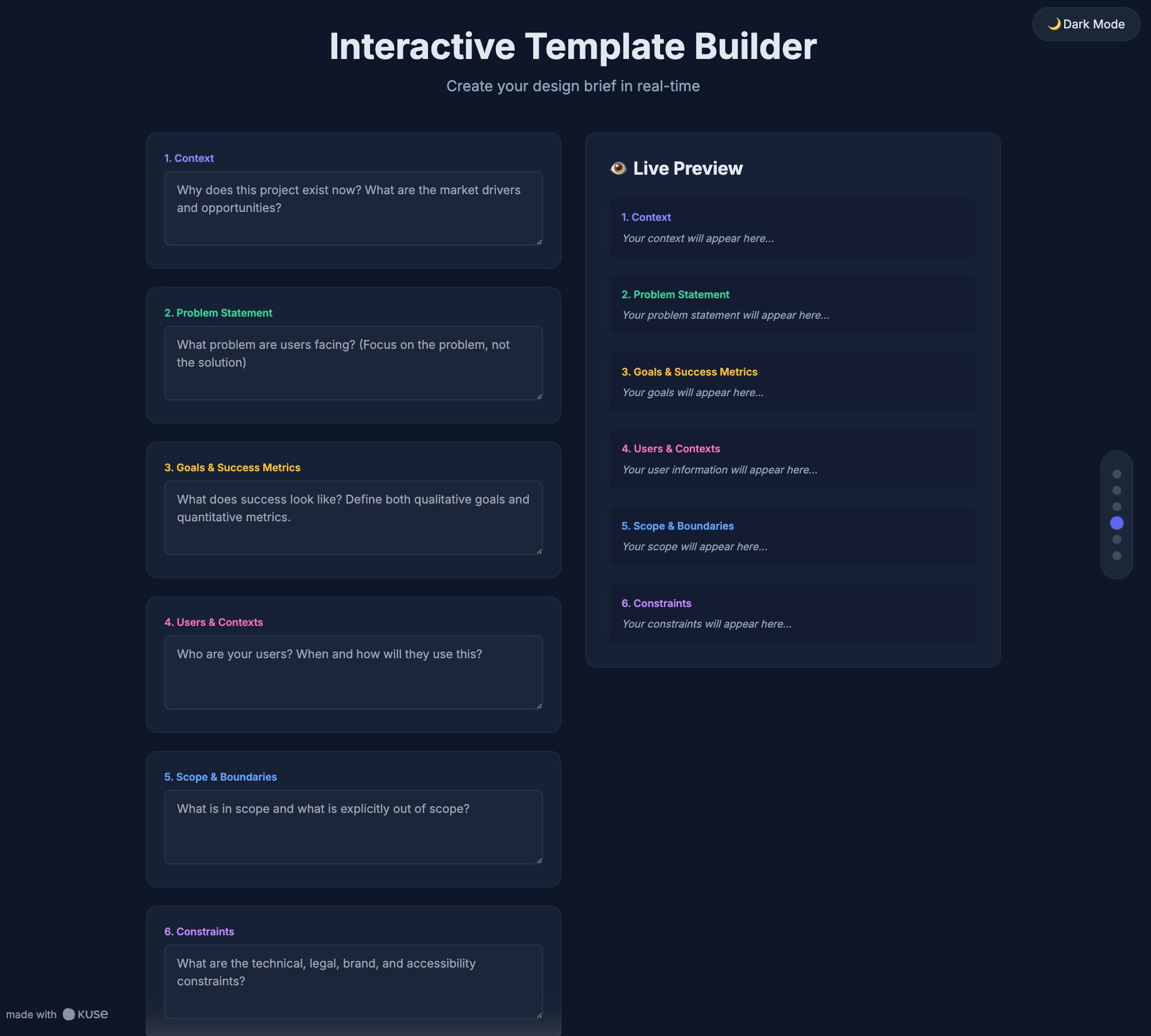 design brief template