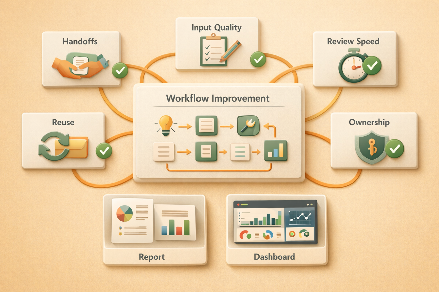 AI workflow optimization leverage points in a Kuse-style workspace
