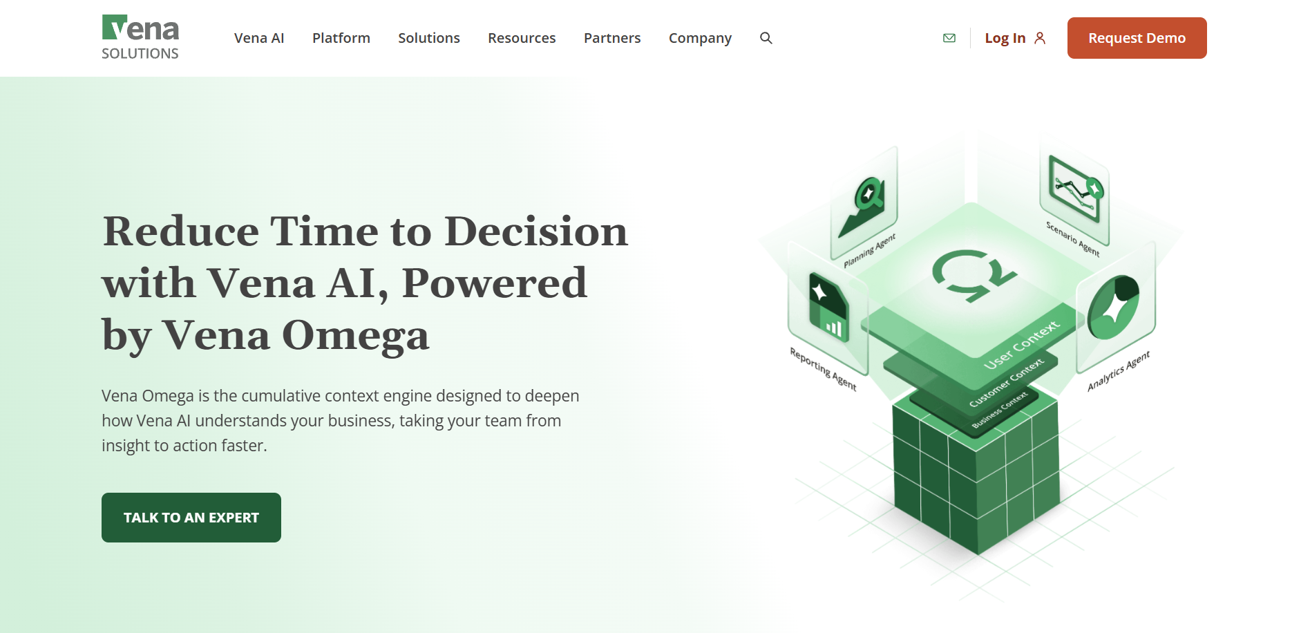 Vena AI FP&A interface