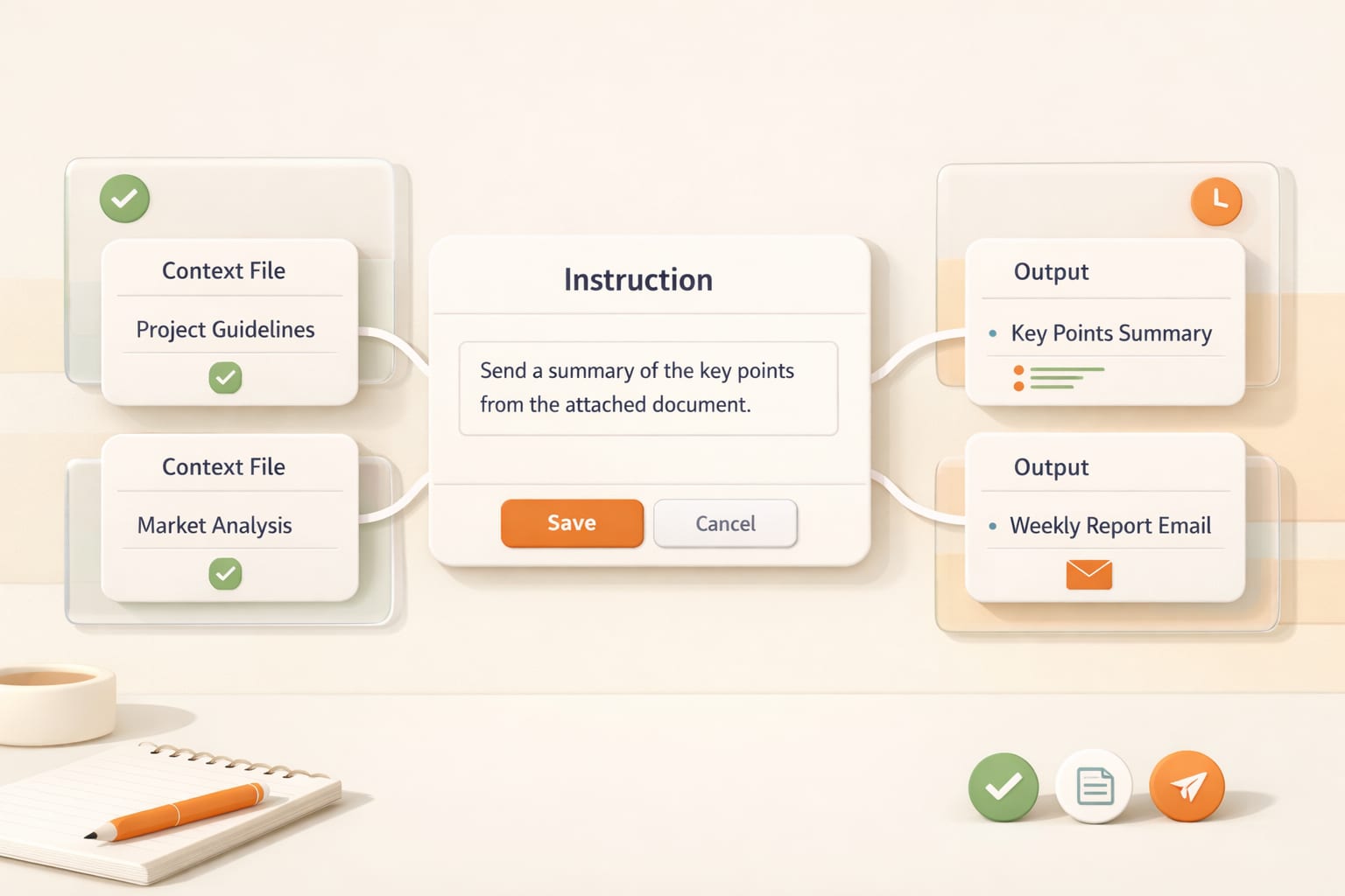 Plain-language workflow maintenance compared with editing a technical automation graph
